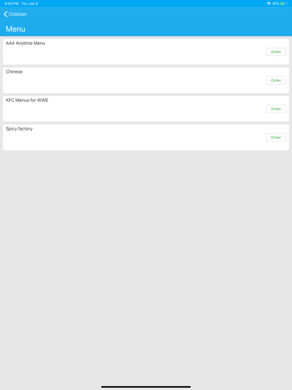 HotLunch.com School Software iPad screenshot 4 - Food & Drink app