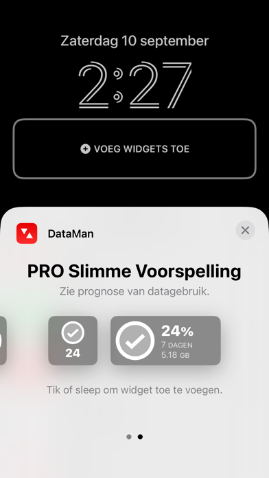 DataMan - Data Usage Widget iPhone app afbeelding 1