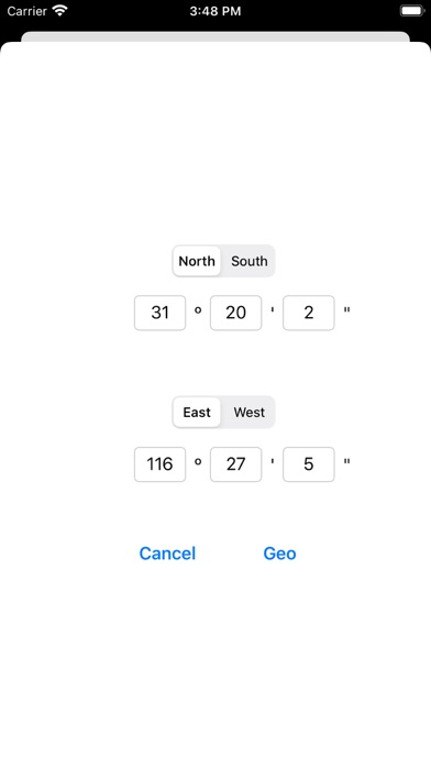 Geo converter -- location Screenshot