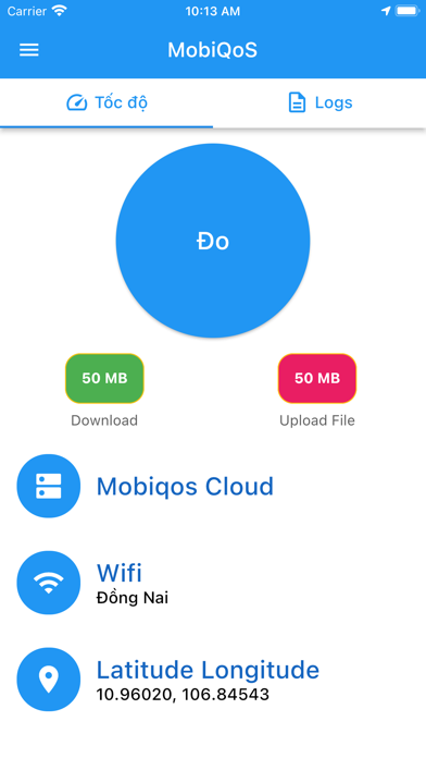 MobiQoS Screenshot