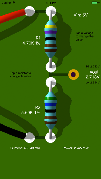 Screenshot #2 pour Voltage Divider