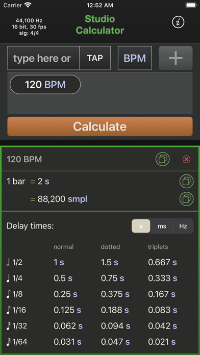 Studio Calculator Screenshot