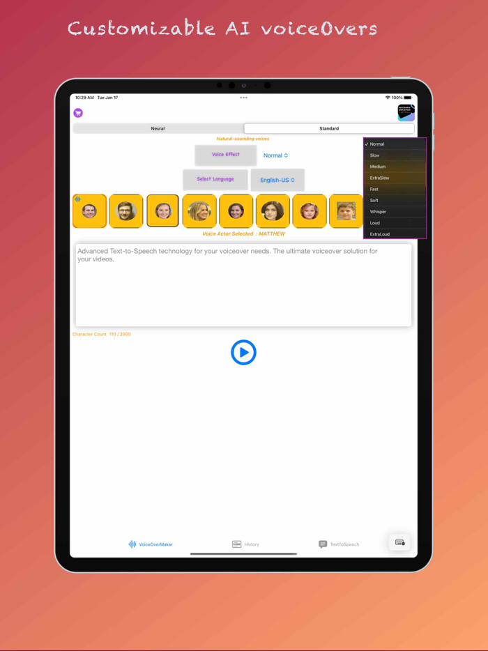AI Voice Over Generator