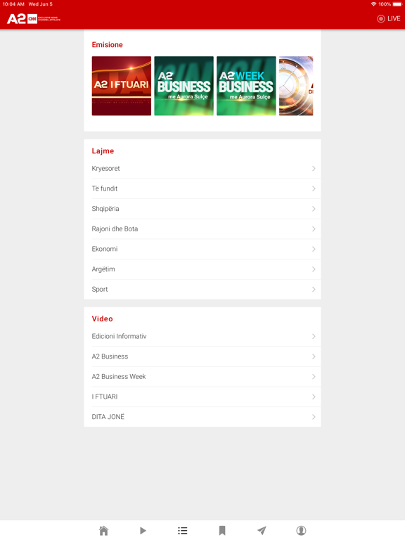 A2 CNN iPad screenshot 4 - News app