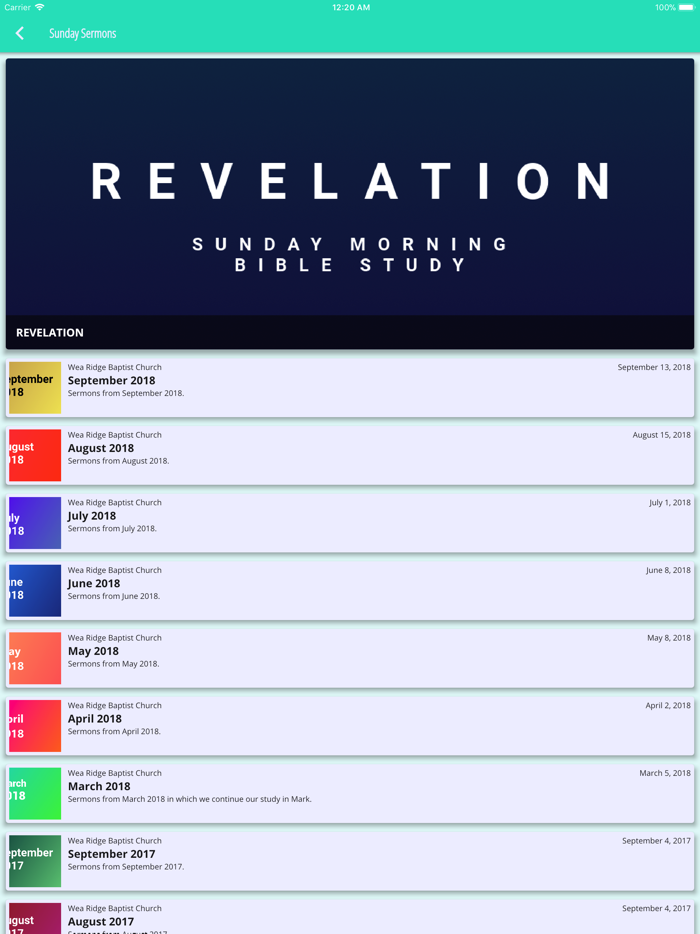 Wea Ridge Baptist Church