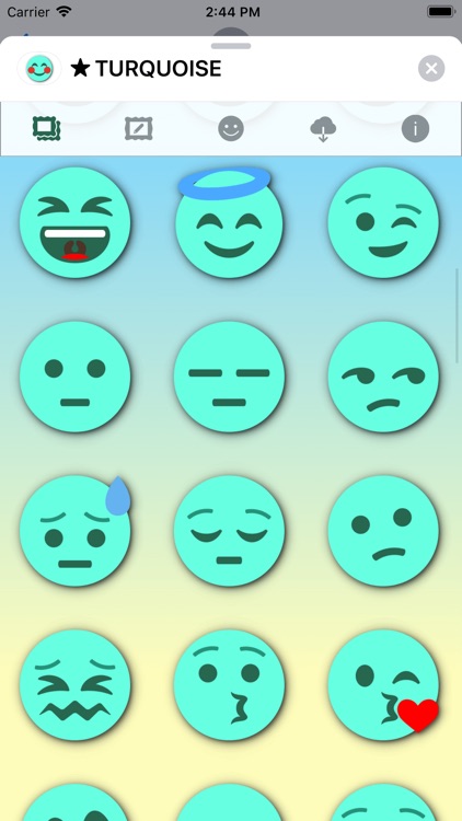 TURQUOISE Emoji • Stickers screenshot-5