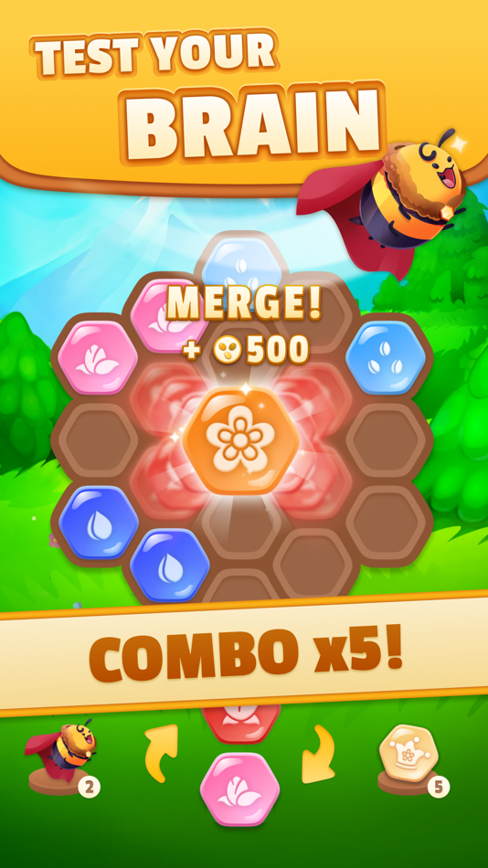 #3. Bee Merge (iOS) 由: Mousetrap Games