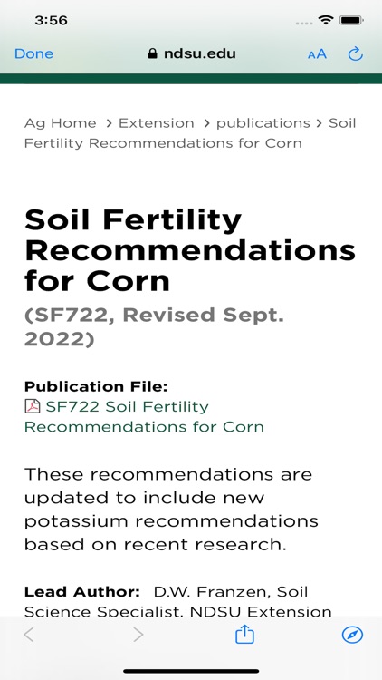 NDSU Nitrogen Calculator