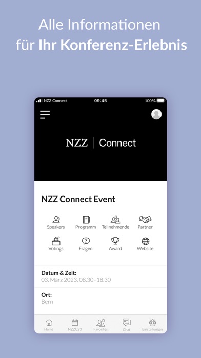 NZZ Connect Screenshot