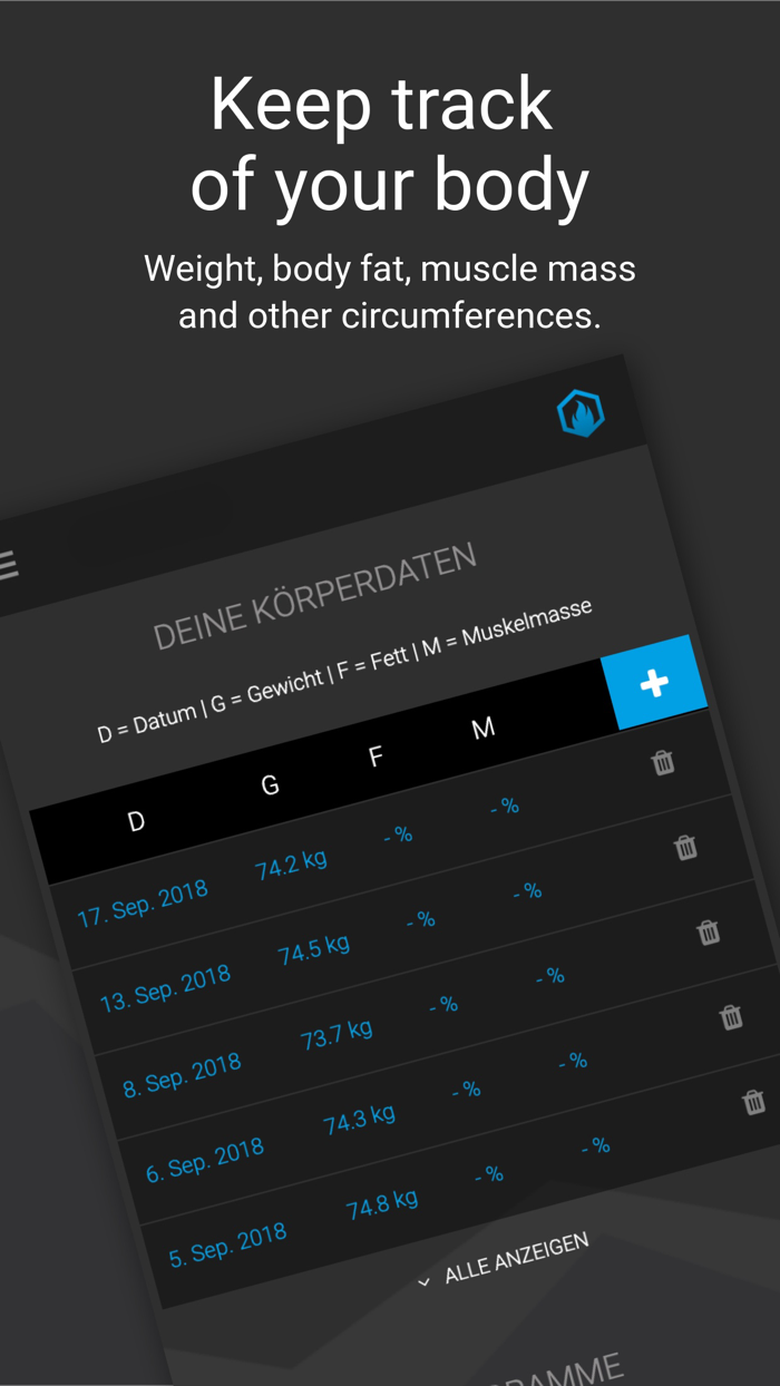 GAINSFIRE Workout Tracker Log