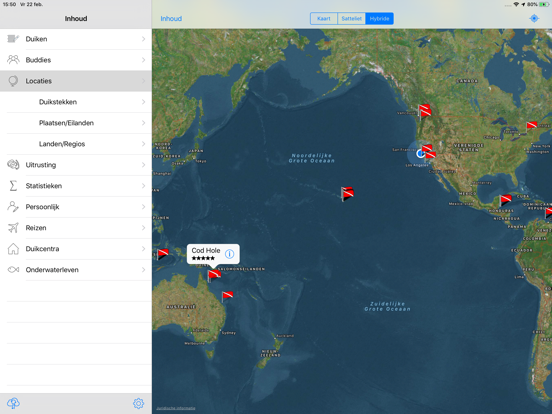 Dive Log iPad app afbeelding 2