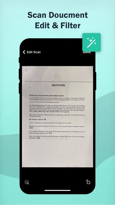 DScanner for iphone - pdfmaker Screenshot