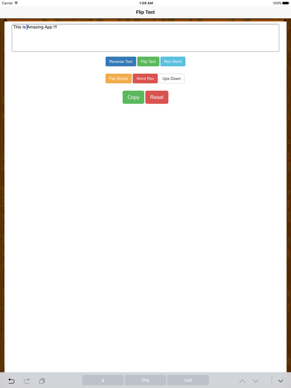 Screenshot #4 pour Flip Text  (Crazy text)