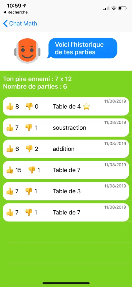 Math Chat - mon prof robot