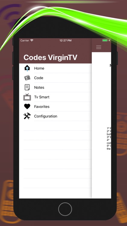 Control Code For Virgin TV