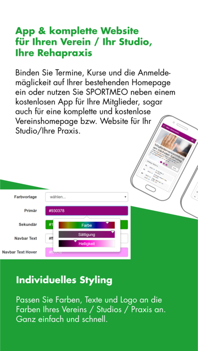 SPORTMEO Kursverwaltung & mehr Screenshot