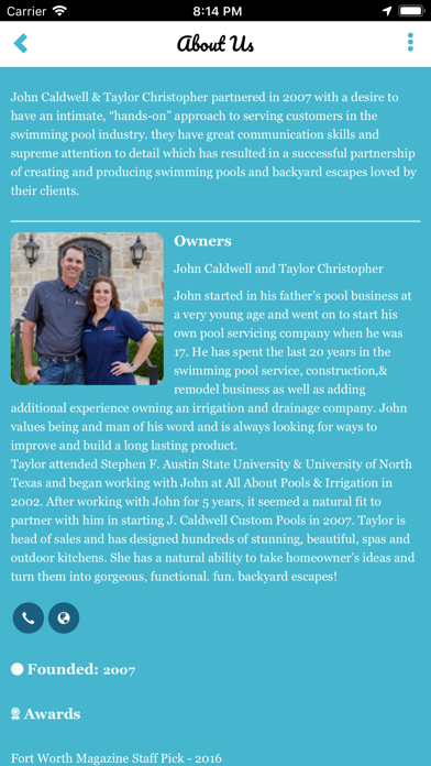 Screenshot #2 pour J Caldwell Custom Pools