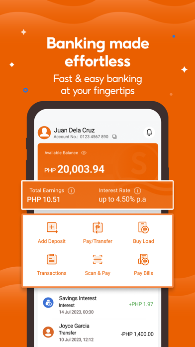 SeaBank PH - Fast&Easy Banking Screenshot