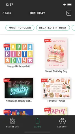 Game screenshot BirthdayAlarm: eCard Reminders apk