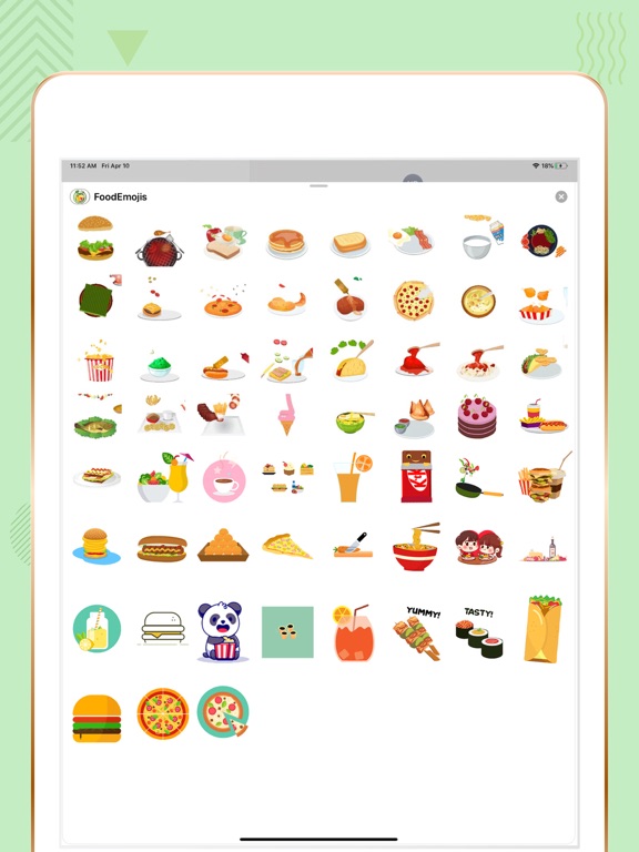 Screenshot #5 pour Food Emojis: Animated GIFs