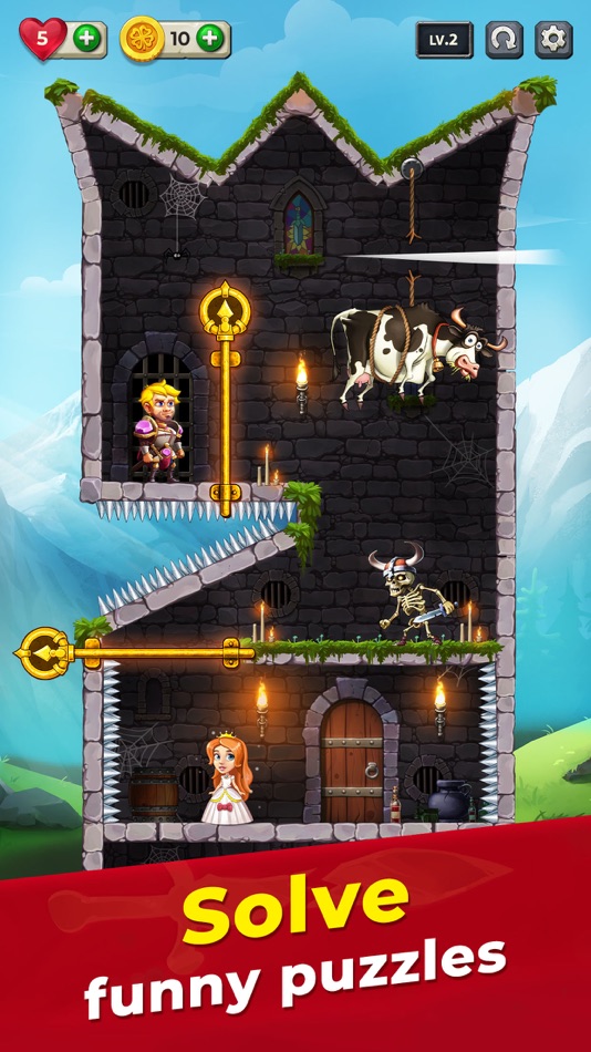 #2. Mr. Knight-Hero Puzzle Rescue (iOS) Podle: HC GLOBAL DISTRIBUTION LIMITED