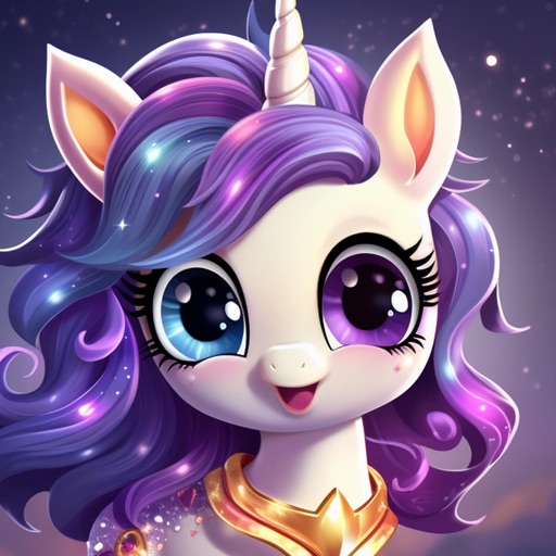 Fluffy Unicorn - Animated icon