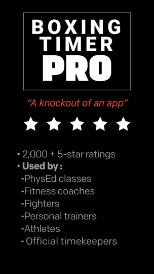 Capture d'écran de Boxing Timer Pro Round Timer sur iPhone 9