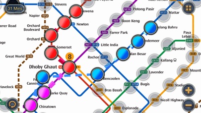 Singapore MRT Map Routeのおすすめ画像3