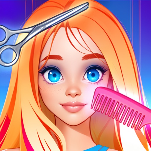 Girls Hair Salon — Cut & Dye Icon