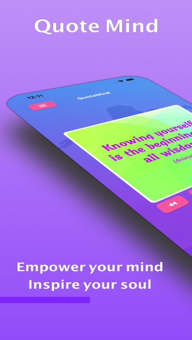 Screenshot #1 pour QuoteMind Motivational PRO