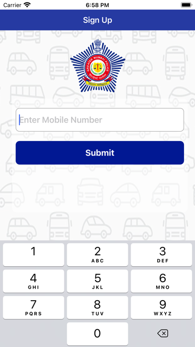 Mumbai Traffic Police App Screenshot