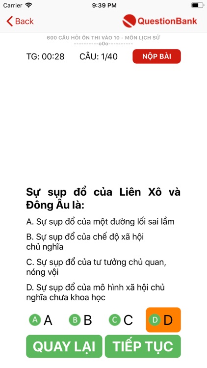 QuestionBank - Ôn thi vào 10