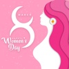 Women's day eCard & greetings icon