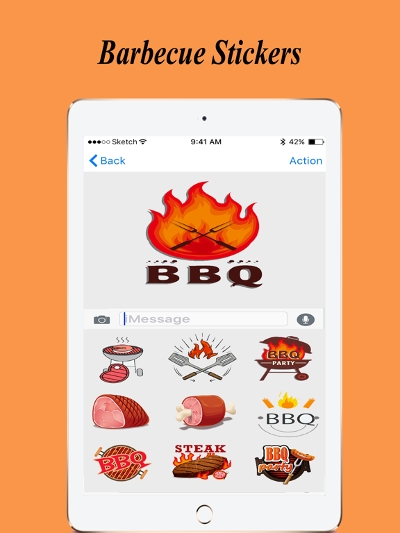 Screenshot #6 pour Barbecue Emojis