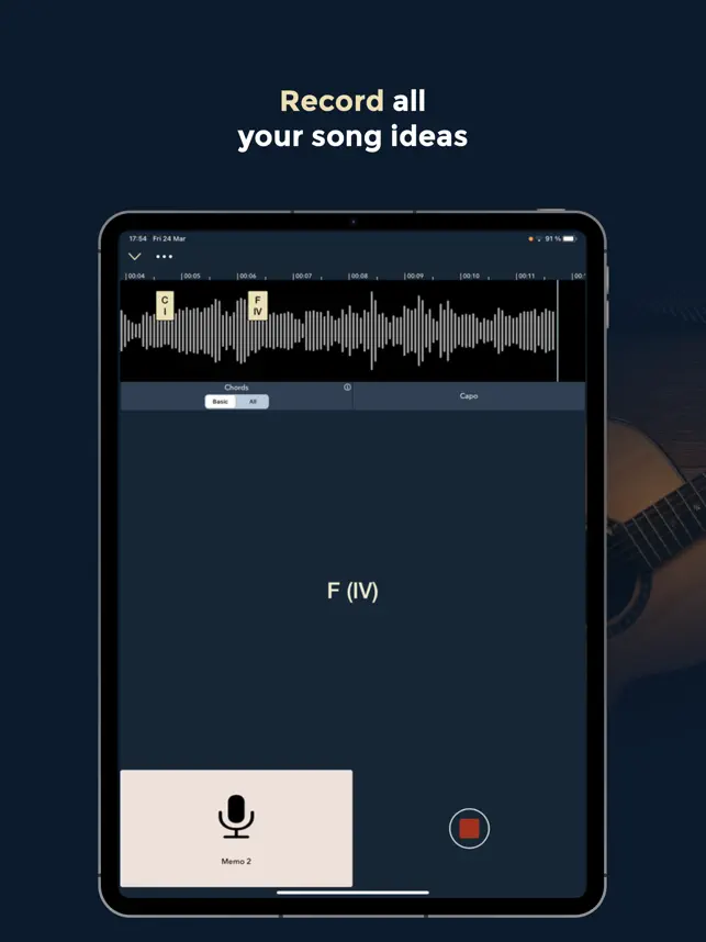 Music Memos - 曲を録音してAIで分‪析‬4+_1