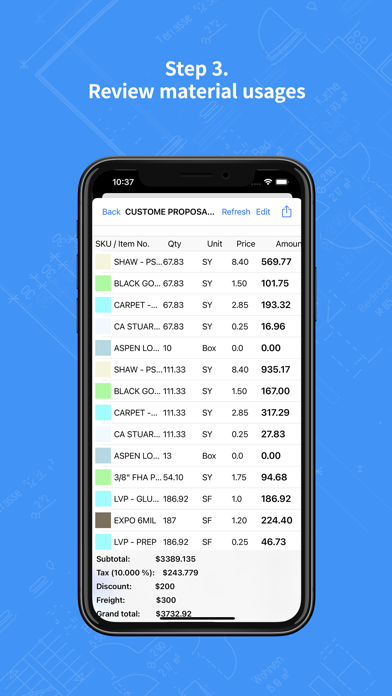 Screenshot #3 pour MeasureSquare Mobile