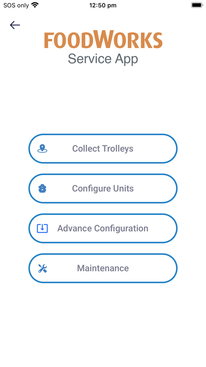 FoodWorks Service app
