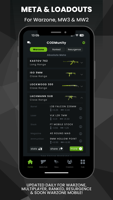 Warzone Loadout CODMunity Screenshot on iOS