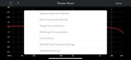 Audyssey MultEQ Editor app