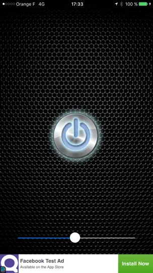 Capture d'écran de Stromboscope sur iPhone 2