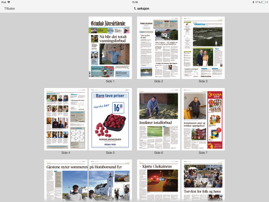 Grimstad Adressetidende eAvis iPad screenshot 4 - News app