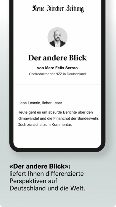 NZZ Screenshot