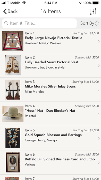 Western Trading Post Auction Screenshot