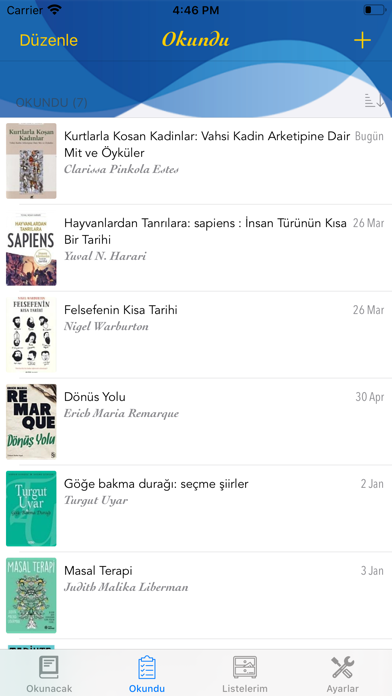 Kitaplarım Screenshot