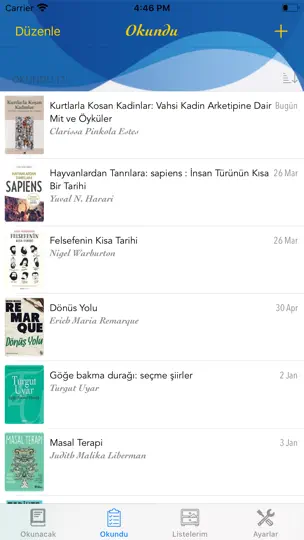 Kitaplarım iPhone Ekran Görüntüsü 9