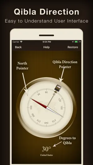 Qibla Compass (Kaaba Locator) screenshot 3