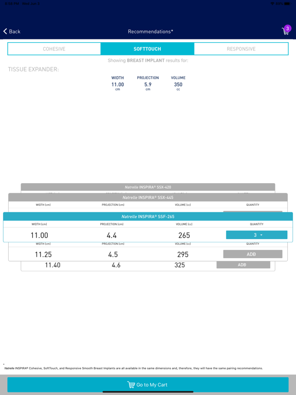 Natrelle® MatchMaker iPad screenshot 4 - Medical app