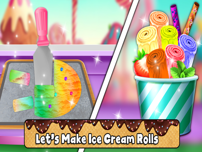 Colorful Ice Cream Roll