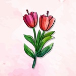 Download Natural Flower Dairy Stickers app