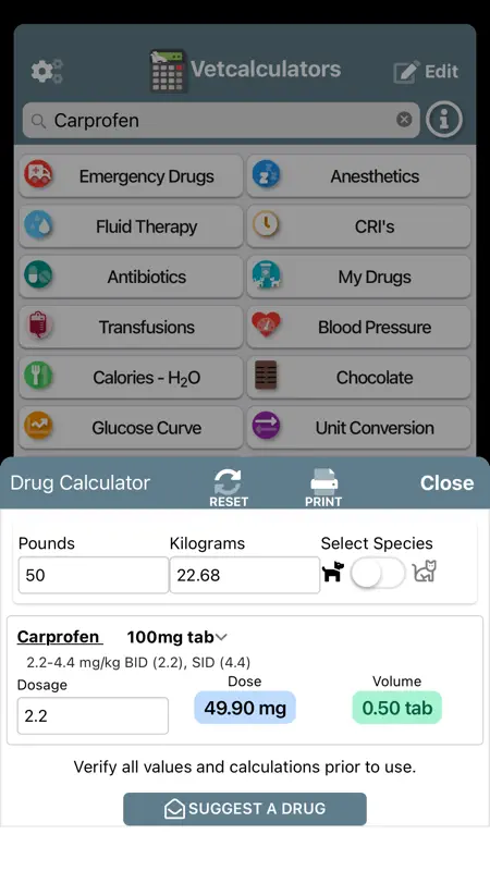 Vetcalculators screenshot 3 of 10